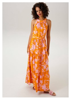 Aniston Sukienka w kolorze pomarańczowo-jasnoróżowym ze sklepu Limango Polska w kategorii Sukienki - zdjęcie 173891832