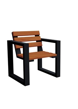 Fotel tarasowy nowoczesny Norin Black - 8 kolorów ze sklepu Edinos.pl w kategorii Fotele ogrodowe - zdjęcie 173893450