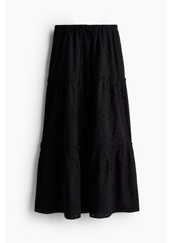 H & M - Spódnica z haftem angielskim - Czarny ze sklepu H&M w kategorii Spódnice - zdjęcie 173895092
