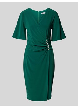 Sukienka koktajlowa o długości do kolan z obszyciem kamieniami stras ze sklepu Peek&Cloppenburg  w kategorii Sukienki - zdjęcie 173895481