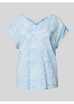 T-shirt z dekoltem w zaokrąglony serek ze sklepu Peek&Cloppenburg  w kategorii Bluzki damskie - zdjęcie 173895552