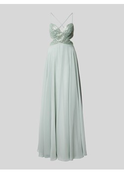 Sukienka wieczorowa z obszyciem z cekinów i ozdobnych kamieni ze sklepu Peek&Cloppenburg  w kategorii Sukienki - zdjęcie 173895564