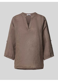 Bluzka z lnu z rękawem o dł. 3/4 model ‘Lucia’ ze sklepu Peek&Cloppenburg  w kategorii Bluzki damskie - zdjęcie 173895570