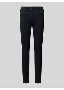 Spodnie o kroju slim fit z ozdobnymi szwami ze sklepu Peek&Cloppenburg  w kategorii Spodnie damskie - zdjęcie 173895601