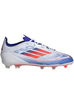 Buty piłkarskie adidas F50 Pro Fg Jr IF1361 białe ze sklepu ButyModne.pl w kategorii Buty sportowe dziecięce - zdjęcie 173895721
