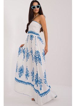 Sukienka bandeau biało-niebieska DHJ-SK-19202.03X, Kolor biało-niebieski, Rozmiar uniwersalny, ITALY MODA ze sklepu Primodo w kategorii Sukienki - zdjęcie 173895982