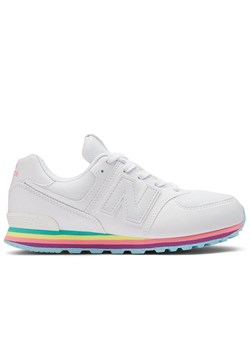 Buty New Balance GC574KIJ - białe ze sklepu streetstyle24.pl w kategorii Buty sportowe damskie - zdjęcie 173896134