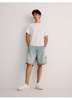 Reserved - Jeansowe szorty straight - niebieski ze sklepu Reserved w kategorii Spodenki męskie - zdjęcie 173898511