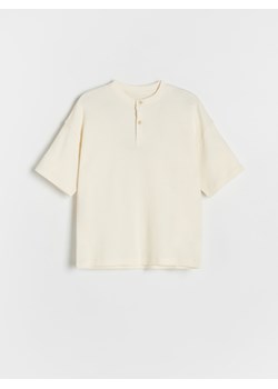 Reserved - T-shirt oversize - złamana biel ze sklepu Reserved w kategorii T-shirty chłopięce - zdjęcie 173898524