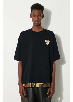 AAPE t-shirt bawełniany Fancy Tee męski kolor czarny z aplikacją AAPTEM1461XXM ze sklepu PRM w kategorii T-shirty męskie - zdjęcie 173899484