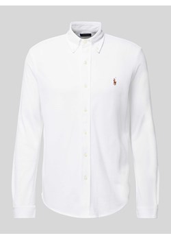 Koszula casualowa o kroju slim fit z wyhaftowanym logo ze sklepu Peek&Cloppenburg  w kategorii Koszule męskie - zdjęcie 173899511