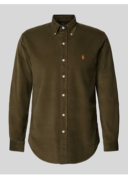 Koszula casualowa o kroju custom fit z wyhaftowanym logo ze sklepu Peek&Cloppenburg  w kategorii Koszule męskie - zdjęcie 173899524