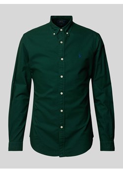 Koszula casualowa o kroju slim fit z kołnierzykiem typu button down ze sklepu Peek&Cloppenburg  w kategorii Koszule męskie - zdjęcie 173899571