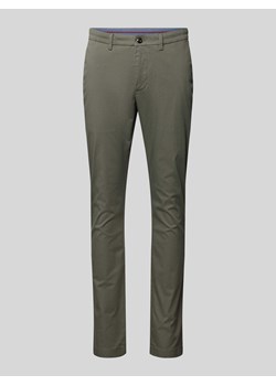 Chinosy o kroju slim fit z kieszeniami z tyłu ze sklepu Peek&Cloppenburg  w kategorii Spodnie męskie - zdjęcie 173899573