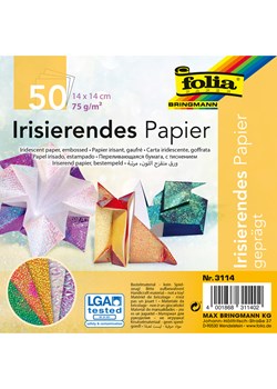 folia PAPER Papier opalizujący (50 szt.) w różnych kolorach - 14 x 14 cm ze sklepu Limango Polska w kategorii Akcesoria biurowe - zdjęcie 173900453