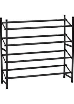 STORE IT Regał &quot;Loft&quot; w kolorze czarnym na buty - 62-116 x 36 x 23 cm ze sklepu Limango Polska w kategorii Dom - zdjęcie 173900500