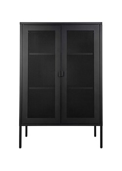 House Nordic Szafka witrynowa w kolorze czarnym - 80 x 120 x 40 cm ze sklepu Limango Polska w kategorii Regały i witryny - zdjęcie 173900540