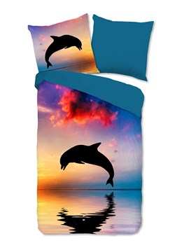 Good Morning Komplet pościeli "Dolphin" ze wzorem ze sklepu Limango Polska w kategorii Pościel dziecięca - zdjęcie 173901971