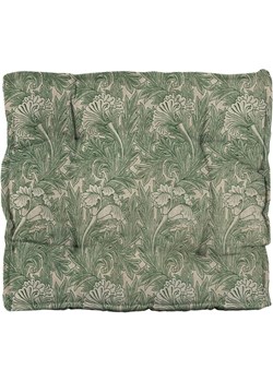 Madre Selva Poduszka &quot;Green Flowers&quot; w kolorze zielonym do siedzenia - 37 x 37 cm ze sklepu Limango Polska w kategorii Poduszki dekoracyjne - zdjęcie 173902884