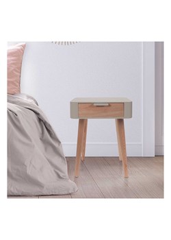 The Home Deco Kids Stolik nocny w kolorze szarobrązowym - 35 x 48 x 35 cm ze sklepu Limango Polska w kategorii Szafy - zdjęcie 173903782