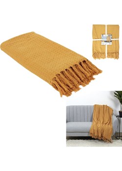 THE HOME DECO FACTORY Pled w kolorze musztardowym - 160 x 130 cm ze sklepu Limango Polska w kategorii Tekstylia - zdjęcie 173904072