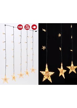 Profiline Zasłona świetlna LED "Star" w kolorze ciepłej bieli - 105 x 100 cm ze sklepu Limango Polska w kategorii Oświetlenie - zdjęcie 173905391