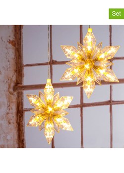 Profiline Dekoracyjne lampy LED (2 szt.) &quot;Star&quot; w kolorze ciepłej bieli - Ø 23,5 cm ze sklepu Limango Polska w kategorii Oświetlenie - zdjęcie 173905402