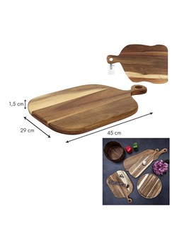 THE HOME DECO FACTORY Deska w kolorze brązowym do krojenia - 45 x 30 cm ze sklepu Limango Polska w kategorii Deski - zdjęcie 173905641