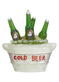 Krebs Glas Lauscha Ozdoba choinkowa w kolorze biało-zielonym - 9 cm ze sklepu Limango Polska w kategorii Dekoracje bożonarodzeniowe - zdjęcie 173905852