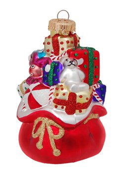 Krebs Glas Lauscha Bombka w kolorze czerwonym - dł. 10 cm ze sklepu Limango Polska w kategorii Dekoracje bożonarodzeniowe - zdjęcie 173905871
