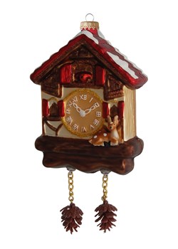 Krebs Glas Lauscha Ozdoba choinkowa w kolorze brązowo-czerwonym - dł. 9 cm ze sklepu Limango Polska w kategorii Dekoracje bożonarodzeniowe - zdjęcie 173905880