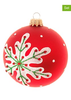 Krebs Glas Lauscha Bombki (6 szt.) w kolorze czerwonym - Ø 8 cm ze sklepu Limango Polska w kategorii Dekoracje bożonarodzeniowe - zdjęcie 173906312