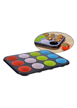 Chefware Blacha w kolorze czarnym ze wzorem do muffinek - 35 x 26,5 cm ze sklepu Limango Polska w kategorii Akcesoria do pieczenia - zdjęcie 173908461