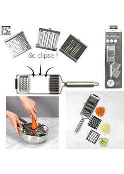 COOK CONCEPT Tarka w kolorze srebrnym do warzyw - 38,5 x 8,5 cm ze sklepu Limango Polska w kategorii Akcesoria kuchenne - zdjęcie 173908941