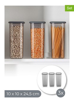 Violeta Home Pojemniki (3 szt.) w kolorze szarym - 1,75 l ze sklepu Limango Polska w kategorii Pojemniki kuchenne - zdjęcie 173909421