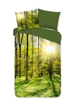 Pure Komplet pościeli &quot;Woods&quot; w kolorze zielonym z mikrofibry ze sklepu Limango Polska w kategorii Pościele - zdjęcie 173909672