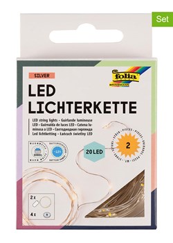 folia PAPER Łańcuchy świetlne LED (2 szt.) w kolorze białym - id: 13165477 - marki Folia Paper - 173911683 folia PAPER Łańcuchy świetlne LED (2 szt.) w kolorze białym ze sklepu Limango Polska w kategorii Oświetlenie - zdjęcie 173911683