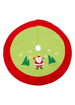small foot Dywan &quot;Santa&quot; w kolorze zielono-czerwonym pod choinkę - Ø 92 cm ze sklepu Limango Polska w kategorii Dekoracje bożonarodzeniowe - zdjęcie 173912423