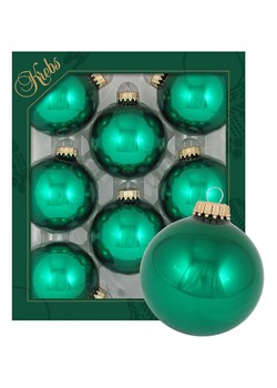 Krebs Glas Lauscha Bombki (8 szt.) w kolorze zielonym ze sklepu Limango Polska w kategorii Dekoracje bożonarodzeniowe - zdjęcie 173913794