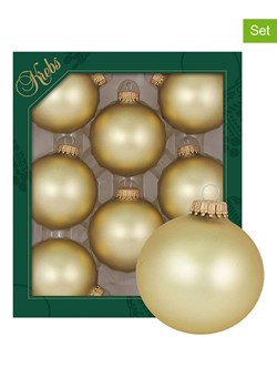 Krebs Glas Lauscha Bombki (8 szt.) w kolorze złotym - Ø 7 cm ze sklepu Limango Polska w kategorii Dekoracje bożonarodzeniowe - zdjęcie 173913821