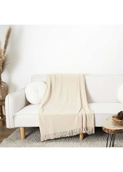 THE HOME DECO FACTORY Pled w kolorze beżowym - 150 x 120 cm ze sklepu Limango Polska w kategorii Tekstylia - zdjęcie 173914294