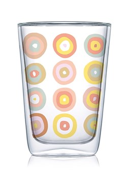 ppd Szklanka &quot;Bubbles&quot; ze wzorem do latte macchiato - 400 ml ze sklepu Limango Polska w kategorii Etui - zdjęcie 173914360