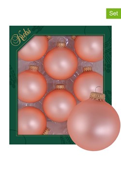 Krebs Glas Lauscha Bombki (8 szt.) w kolorze różowym - Ø 7 cm ze sklepu Limango Polska w kategorii Dekoracje bożonarodzeniowe - zdjęcie 173914913