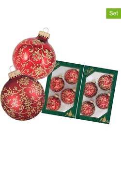 Krebs Glas Lauscha Bombki (8 szt.) w kolorze czerwonym - Ø 7 cm ze sklepu Limango Polska w kategorii Dekoracje bożonarodzeniowe - zdjęcie 173914941