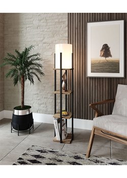 Opviq Lampa stojąca w kolorze czarno-jasnobrązowym - wys. 135 cm ze sklepu Limango Polska w kategorii Oświetlenie - zdjęcie 173915342