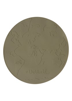 OYOY mini Podkładka stołowa &quot;The World&quot; w kolorze khaki - Ø 39 cm ze sklepu Limango Polska w kategorii Podkładki na stół - zdjęcie 173920820