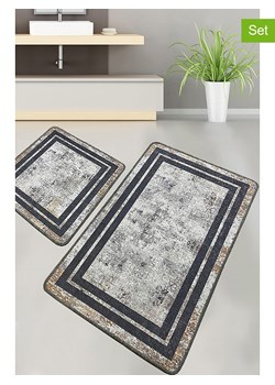 Elizabed Dywaniki łazienkowe (2 szt.) "Sione" w kolorze szarym ze sklepu Limango Polska w kategorii Akcesoria łazienkowe - zdjęcie 173921573