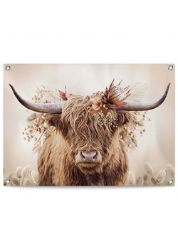 Orangewallz Zewnętrzny druk artystyczny &quot;Cow and Flowers&quot; na płótnie ze sklepu Limango Polska w kategorii Obrazy - zdjęcie 173921813