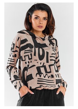 Awama Bluza w kolorze beżowo-czarnym ze sklepu Limango Polska w kategorii Bluzy damskie - zdjęcie 173924242