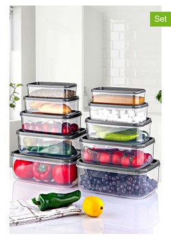 Violeta Home Pojemniki (10 szt.) w kolorze szarym ze sklepu Limango Polska w kategorii Pojemniki kuchenne - zdjęcie 173924450